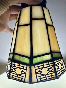 De Colección ESTILO TIFFANY Arte en Vidrio y Artesanías ESCORIA 5" LUZ LÁMPARA PANTALLA Aplique Sonoma - Imagen 1 de 10