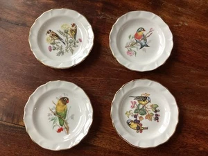 Duchess Bone China, Set Of 4 Mini Plates, Bird Motif, England - Picture 1 of 8