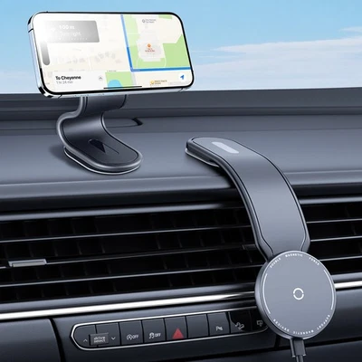 Magnetic Phone Holders for Your Car-Fast Charging Car MagSafe Charger foriPhone - Image 1 of 4