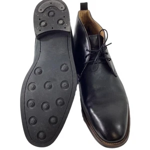 M&S Collection Luxury Insolia Duraheel 50 Black Leather Chukka Boots UK 13 - Picture 1 of 6