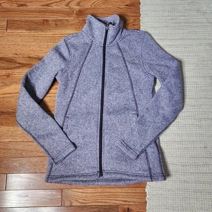 The North Face Womens Fleece Jacket XS Purple Full Zip Pockets Outdoor Active - Picture 1 of 11