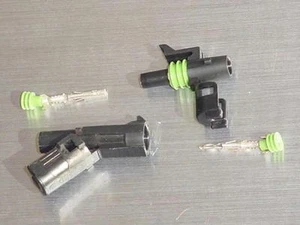 Weatherpack 1 Pin Sealed Wiring Connector Kit - NEW! - Picture 1 of 1