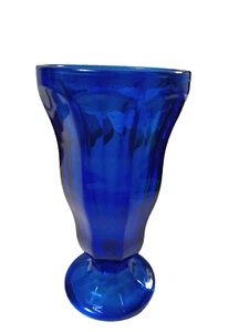 Anchor Hocking Fuente Vidrio Azul Cobalto Octágono Parfait Pie Juego de 3 - Imagen 1 de 9