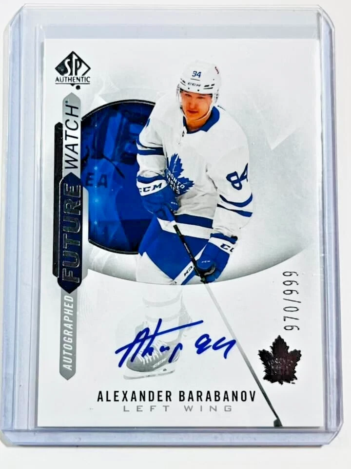 2020-21 SP Authentic Future Watch Autograph #204 Alexander Barabanov RC Rookie - Image 1 of 1