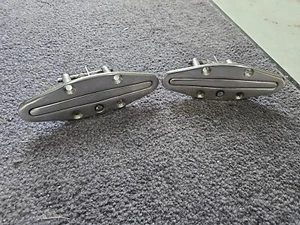 PAIR OF 7 ' STAINLESS STEEL POP UP NEAT CLEAT BOAT MARINE - Foto 1 di 6