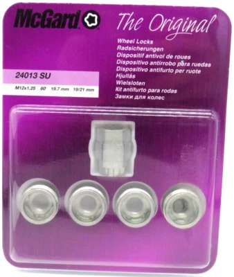 McGard  wheel locking nuts + 1 key 24013 SU Theft Protection steel car - Image 1 of 4