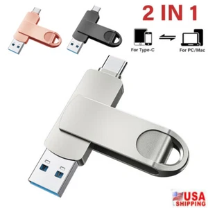 1TB 256GB 2in1 USB 3.0 Flash Drive Typ C Speicherstick Speicherstick für Handy PC - Bild 1 von 13