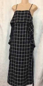 Elizabeth And James Marlee Dress Black And White Ruffle Sides NWT $395 Size Xs - Picture 1 of 6