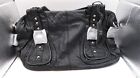  Large Black Crossbody Purse with Silver studs