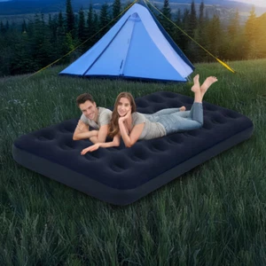 Luftmatratze Luftbett aufblasbar Camping Matratze Isomatte Gästebett 2 Personen  - Bild 1 von 14
