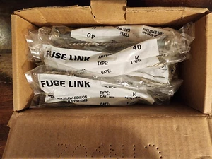 LOT OF 18 PIECES NEW MCGRAW EDISON KEARNEY FUSE LINK FL11K40 - 40 AMP, TYPE K - Picture 1 of 3