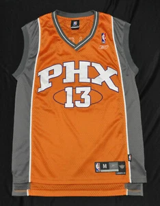 Steve Nash Phoenix Suns Reebok Jersey Swingman PHX Alt Orange Sewn NBA Men M - Picture 1 of 9