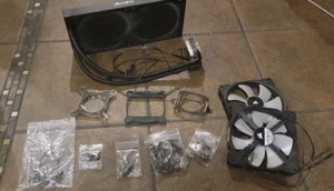 CORSAIR H115i Pro Hydro Series 280mm Liquid Cooling System - Black/Gray - Picture 1 of 3