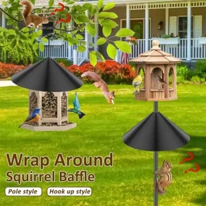 16" Wrap Around Squirrel Baffle Bird Station Feeder Plastic Universal - Picture 1 of 8