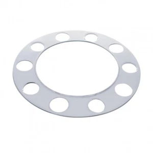 Chrome Beauty Ring Stud Piloted Hub For 1 1/2" Lug Nuts - Aluminum Wheel - Picture 1 of 1