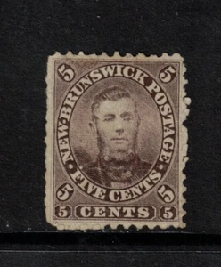 New Brunswick #5 Very Fine Mint Unused (No Gum) With Well Hidden Repair - Picture 1 of 3
