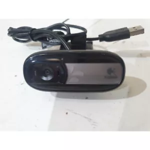 Logitech V-U0026 860-000333 WebCam Black Wired USB Built-in Mic Universal Clip - Imagen 1 de 7