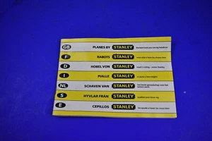 1970's/80's Stanley (UK) Bench and Block Plane Brochure/Instruction Leaflet - Imagen 1 de 5