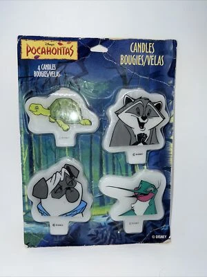 Disney Pocahontas Personaje Pastel Velas Cumpleaños Fiesta Set Animales De Colección Nuevo de Lote Antiguo Foto 1 de 4