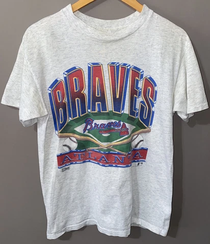 Vintage 1991 Atlanta Braves MLB Baseball World Series Unisex WHITE T-Shirt Cover