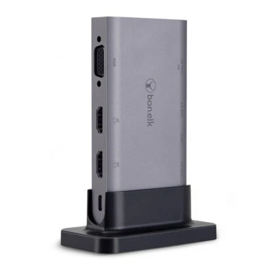 Bonelk Desktop Series 9-in-1 USB-C Multiport HDMI/USB-A/Micro SD Hub Space Grey - image 1 of 4