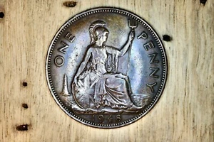 Great Britain 1948 1 Penny KM845 Bronze **AU** #GA - Picture 1 of 2