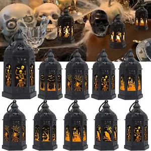 π₯ NEW SHYMERY 12 Pcs Mini Halloween Candle Lanterns With Flickering Lights - Picture 1 of 8