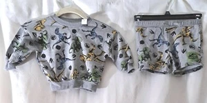 Sudadera y pantalones cortos a juego Jurassic World Dominion 2 piezas ropa activa o de dormir - Imagen 1 de 6