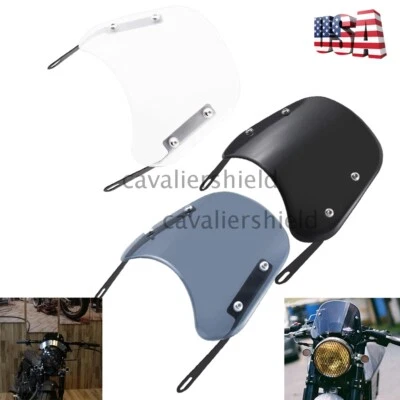 Faro delantero redondo universal negro/humo/claro de 5-7 pulgadas parabrisas Foto 1 de 4