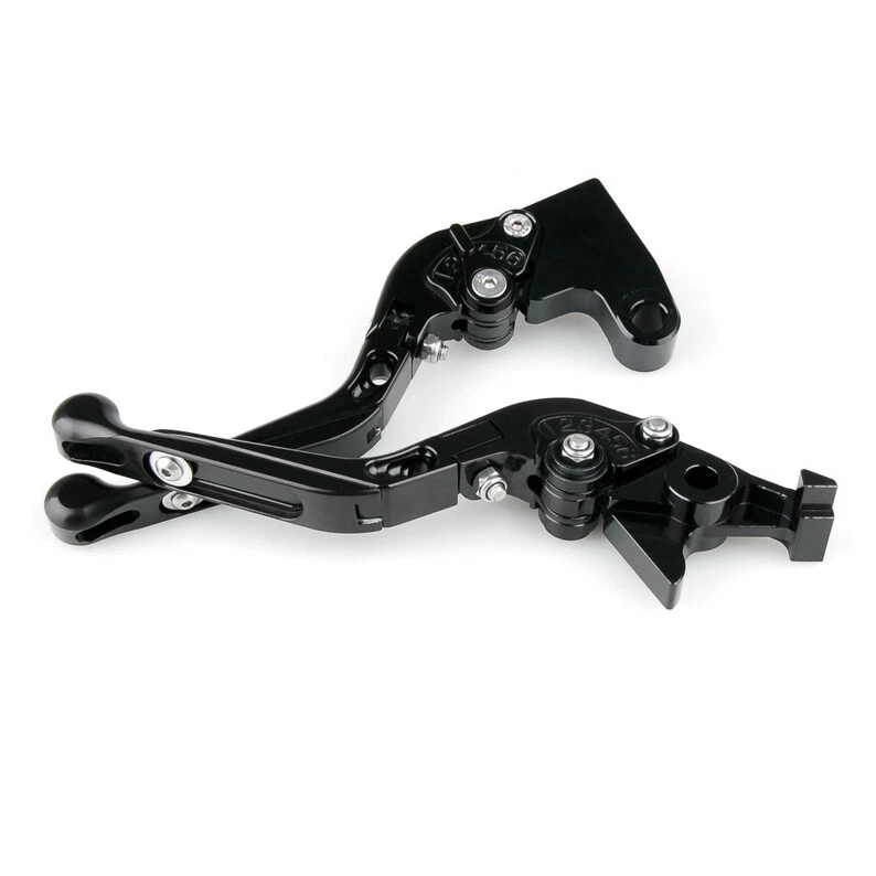 Adjustable Folding Extendable Brake Clutch Levers For Yamaha YZF R1 09-14 BK #3 - Imagem 1 de 1