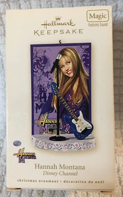 MILEY CYRUS HANNAH MONTANA DISNEY CHANNEL SELLO ADORNO DE NAVIDAD 2008 NUEVO EN CAJA Foto 1 de 4