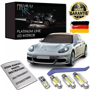PORSCHE PANAMERA Set Illuminazione Interni LED 16 SMD Canbus Bianco 970 971 - Foto 1 di 12