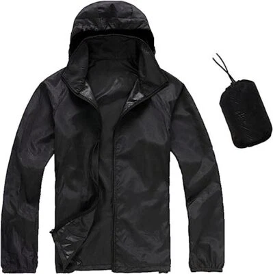 防晒防水风衣,女式和男式连帽轻便 — 第 1/4 张图片