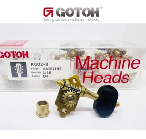 Gotoh Machine Head Premium 3x3 KG02-B-EN Wood Button - Picture 1 of 3