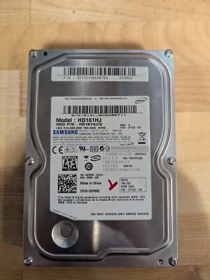 Samsung HP 160GB HD161HJ 7200RPM 3.5" SATA Fw: JF100-22 - Image 1 of 2