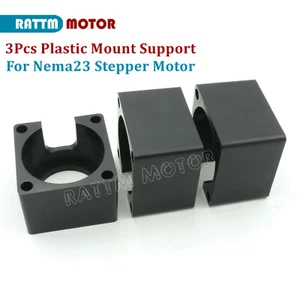 3 piezas Soporte de montaje de soporte de plástico para motor paso a paso CNC Nema23 57 mm - Imagen 1 de 6