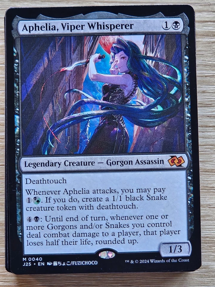 Custom Commander Deck ~ Venomous Vanguard ~ Aphelia, Viper Whisperer ~ 100 Cards - Image 1 of 4