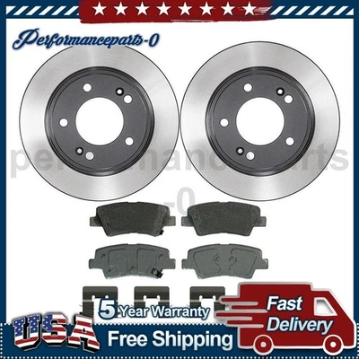 Juego de pastillas de freno de disco trasero rotor de freno de disco para Hyundai Veloster 2012-2015 Foto 1 de 4