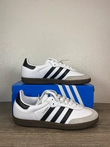Size 7.5 - adidas Samba OG White Clear Granite Womens Sneaker New IG9030 - Picture 1 of 5