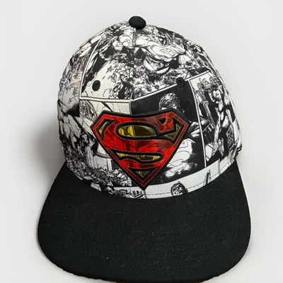 Регулируемая бейсбольная кепка Superman DC Comic Strip дизайн комиксов - Изображение 1 из 4