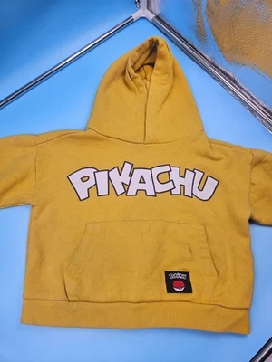 Sudadera con Capucha Zara Amarillo Pikachu Niños 3-4 Años Pokémon Pullover Sudadera Foto 1 de 4