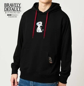 Bravely Default X Graniph Gwilym and Gwydion Sudadera con Capucha Polar Negra Japón Nueva - Imagen 1 de 10