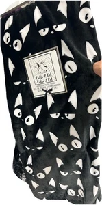Pickle & Dot Blanket Halloween Oversized Plush Throw 60x70 Fall Black cat- Gigi - Picture 1 of 1