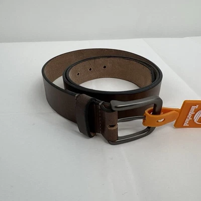 Nuevo con etiquetas Timberland Para hombres 38 Vestido de Cuero Genuino o Cinturón Informal - Marrón Foto 1 de 4