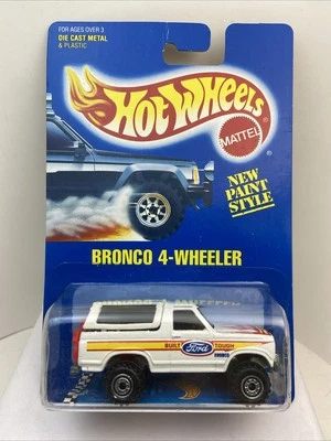 Hot Wheels Blue Card VHTF Bronco 4 Wheeler White # 56 - Image 1 of 4
