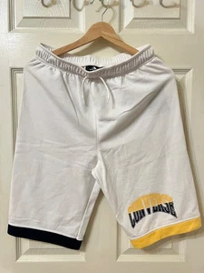 Converse Logo Sweat Shorts Youth Size XL White / Black / Yellow (NEW with Tags) - Picture 1 of 6