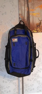 Vintage LOWE Alpine Systems 3 Kinn Rucksack Wandern Camping blau groß - schön - Bild 1 von 4