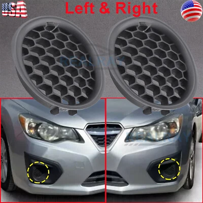 Left & Right Side Front Fog Light Cover For 2008-2014 Subaru Impreza 2.0L 2.5L - Image 1 of 4