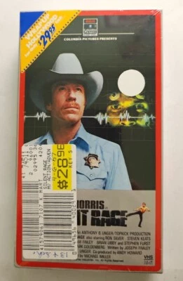 Silent Rage Slipcase VHS SEALED w/ Watermarks Wrap Up Sticker RCA Chuck Norris  - Image 1 of 4