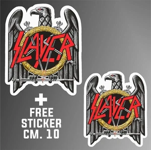 Aufkleber Slayer Pop Hard Rock Heavy Metal Punk Decal + 1 GRATIS STICKER CM. 10 - Bild 1 von 3
